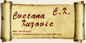 Cvetana Kuzović vizit kartica